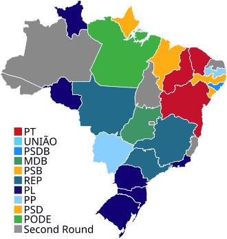 Gobernadores electos en Brasil en 2026